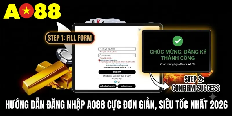 Chi tiết các bước đăng nhập AO88 an toàn